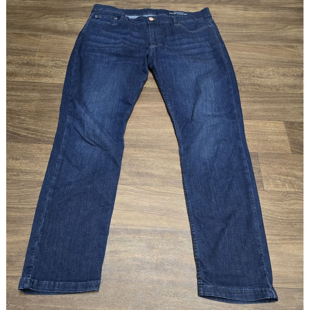Mugsy Jeans Mens 35 Blue Denim Pants Fultons Classic Fit Stretch Casual 40x32